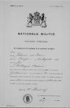 Nationale Militie Certificaat